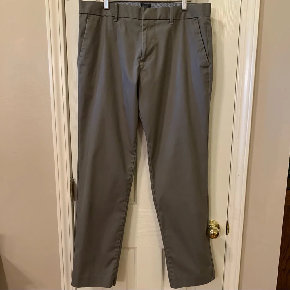 Gap Tailored Slim Fit Khakis, 34x32, gray,…